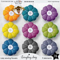 LAZY SEWING FLOWERS
