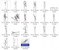 CU 768 INKED BRUSHES