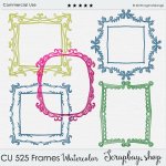 CU 525 FRAMES WATERCOLOR CU 525 FRAMES WATERCOLOR