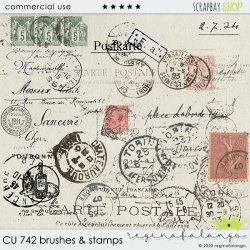 CU 742 BRUSHES & stamps