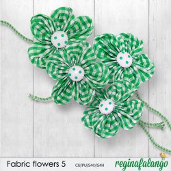 FABRIC FLOWERS 5 FABRIC FLOWERS 5