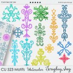 CU 523 MOTIFS WATERCOLOR CU 523 MOTIFS WATERCOLOR