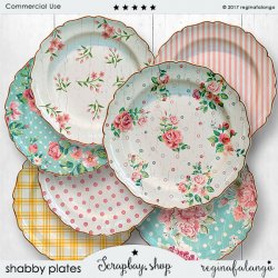 Shabby plates