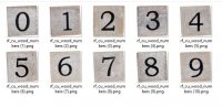 WOODEN NUMBERS