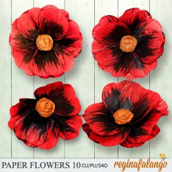 PAPER FLOWERS 10 PAPER FLOWERS 10