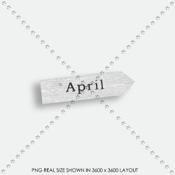 VINTAGE 111 APRIL SIGN VINTAGE 111 APRIL SIGN