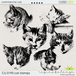 CU 0193 CAT STAMPS