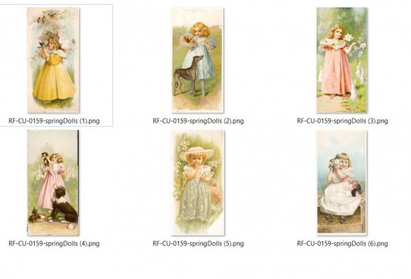 CU 0159 SPRING DOLLS - Click Image to Close