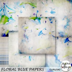 FLORAL BLUE PAPERS FLORAL BLUE PAPERS
