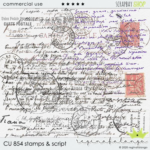 CU 854 STAMPS & SCRIPT - Click Image to Close