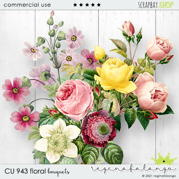 CU 943 FLORAL bouquets - Click Image to Close
