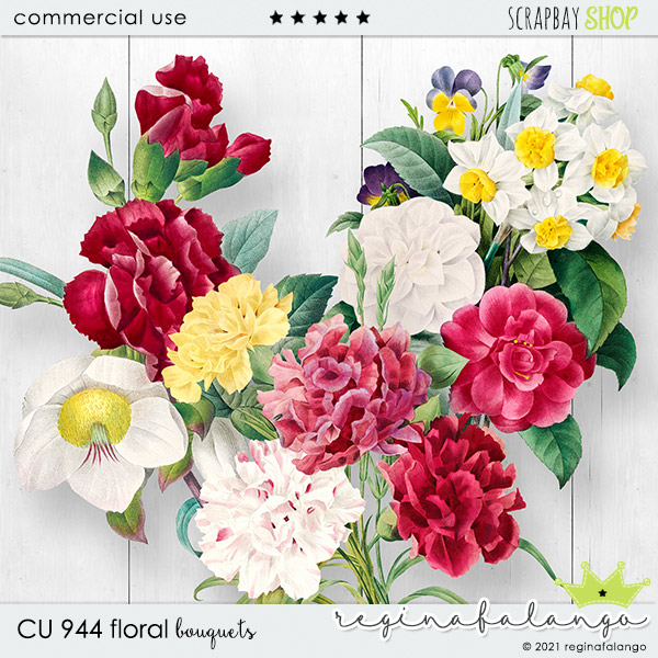 CU 944 FLORAL bouquets - Click Image to Close