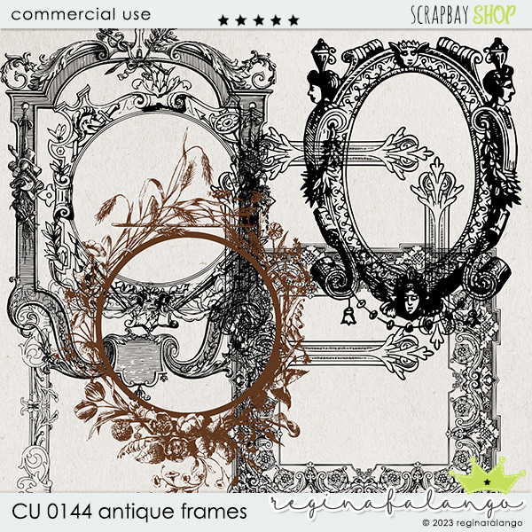 CU 0144 ANTIQUE FRAMES - Click Image to Close