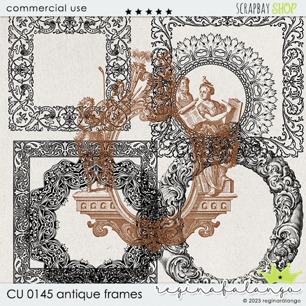 CU 0145 ANTIQUE FRAMES - Click Image to Close