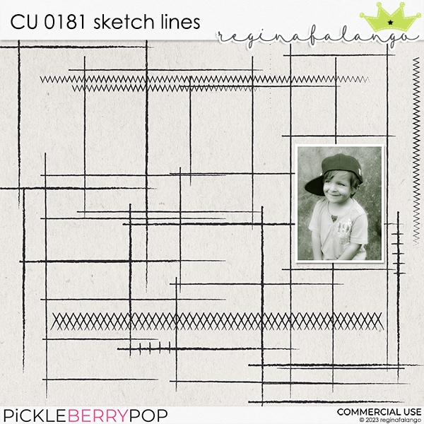 CU 0181 SKETCH LINES - Click Image to Close