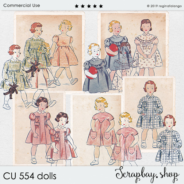CU 554 DOLLS cards & stamps  - Click Image to Close