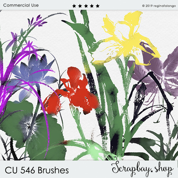 CU 546 BRUSHES ASIA FLOWERS
