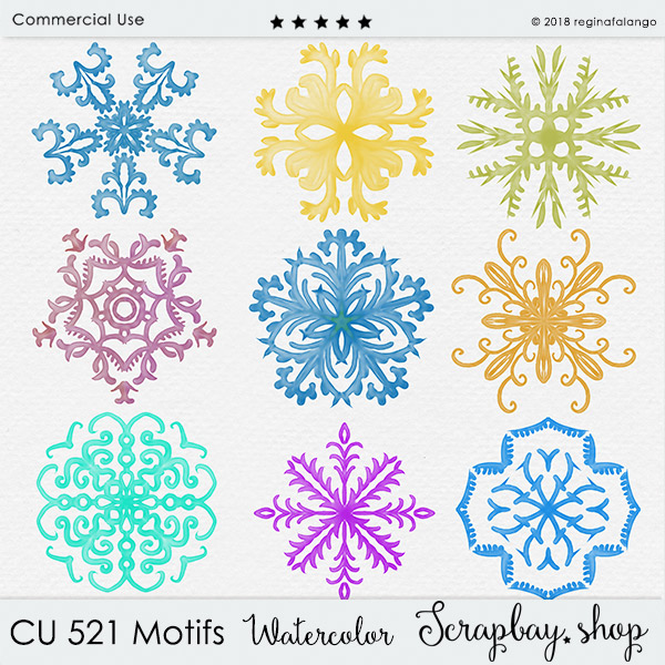 CU 521 MOTIFS WATERCOLOR