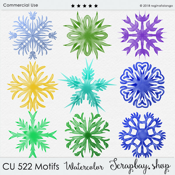 CU 522 MOTIFS WATERCOLOR - Click Image to Close