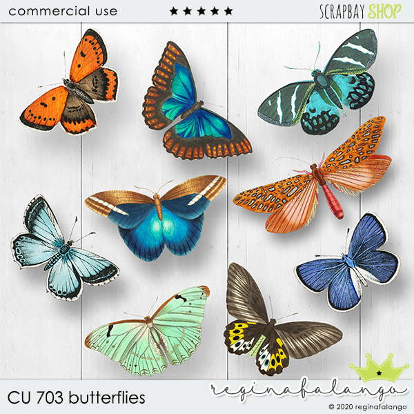 CU 703 BUTTERFLIES