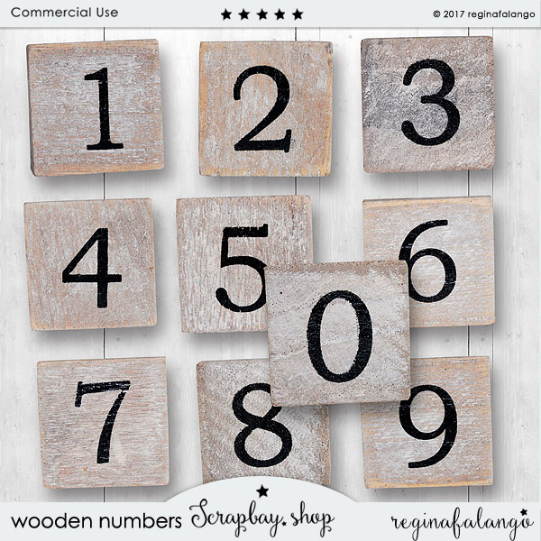 WOODEN NUMBERS - Click Image to Close