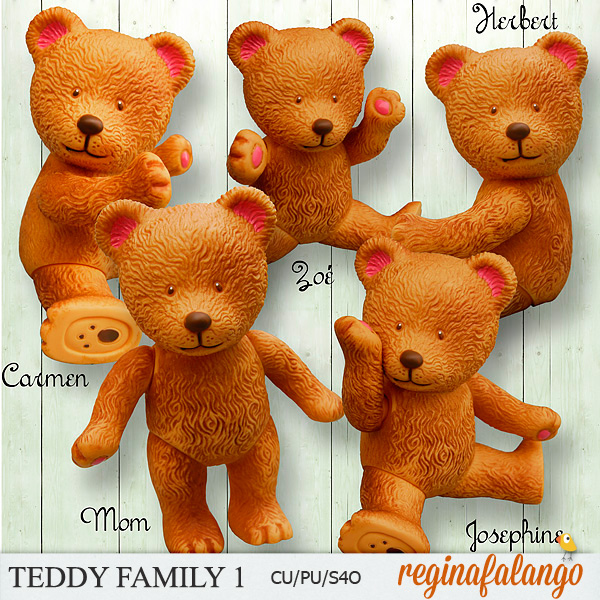 TEDDY FAMILY 1 - Click Image to Close