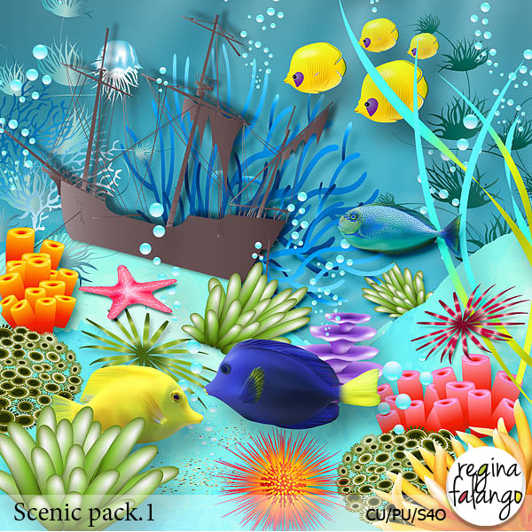 SCENIC PACK 01 DEEP BLUE sea