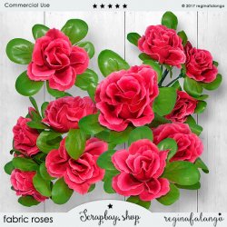 FABRIC ROSES
